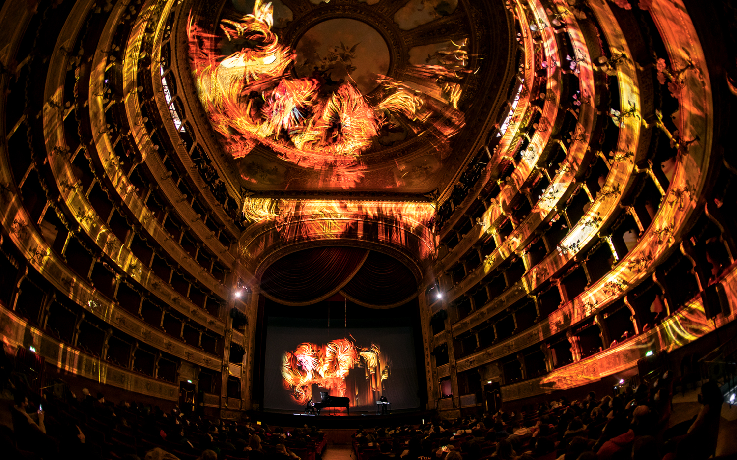 video mapping immersivo e design generativo alla sala grande del teatro massimo per suoni in estinzione